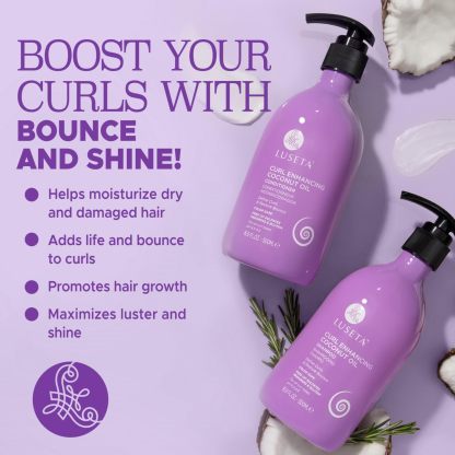 Luseta Biotin Shampoo and Conditioner for HairGrowth - Thickening Shampoo for Thinning Hair andHair Loss - Infused with Argan Oil to Repair DamagedDry Hair - Sulfate Free Paraben Free-2 x 16.9 fl oz