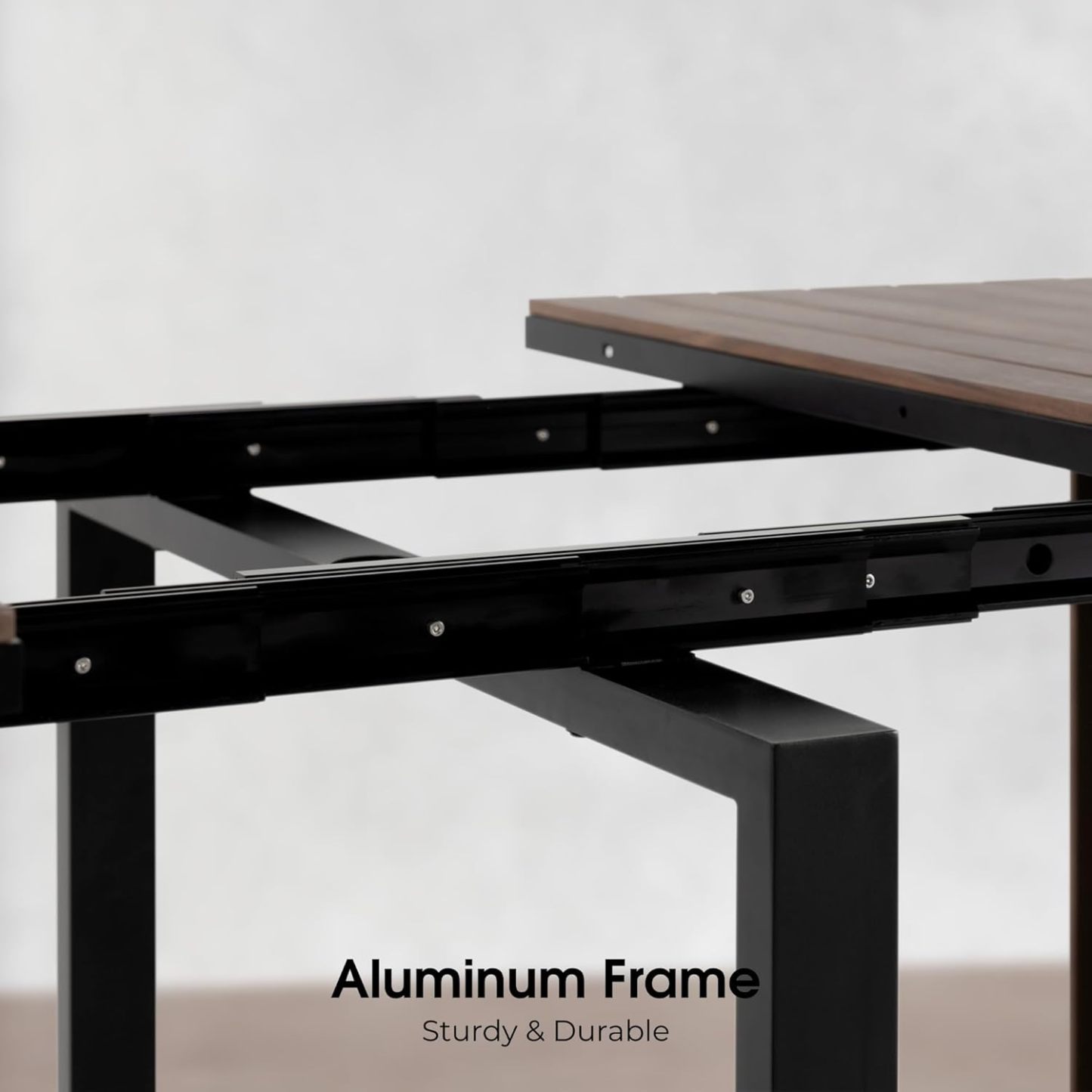 Transformer Table Outdoor Patio Furniture Set for 4 to 12, Expandable Outdoor Table and Chairs Set of 4 with Dining Bench, Weather Resistant Extendable Patio Table with Chairs & Bench