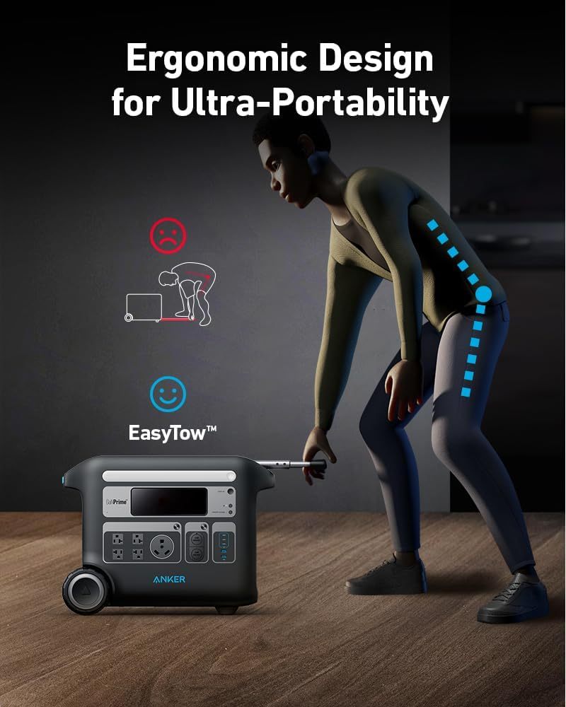 Anker SOLIX F2000 Portable Power Station, PowerHouse 767, 2400W Solar Generator, GaNPrime Battery Generators for Home Use, LiFePO4 Power Station for Outdoor Camping, and RVs (Solar Panel Optional)