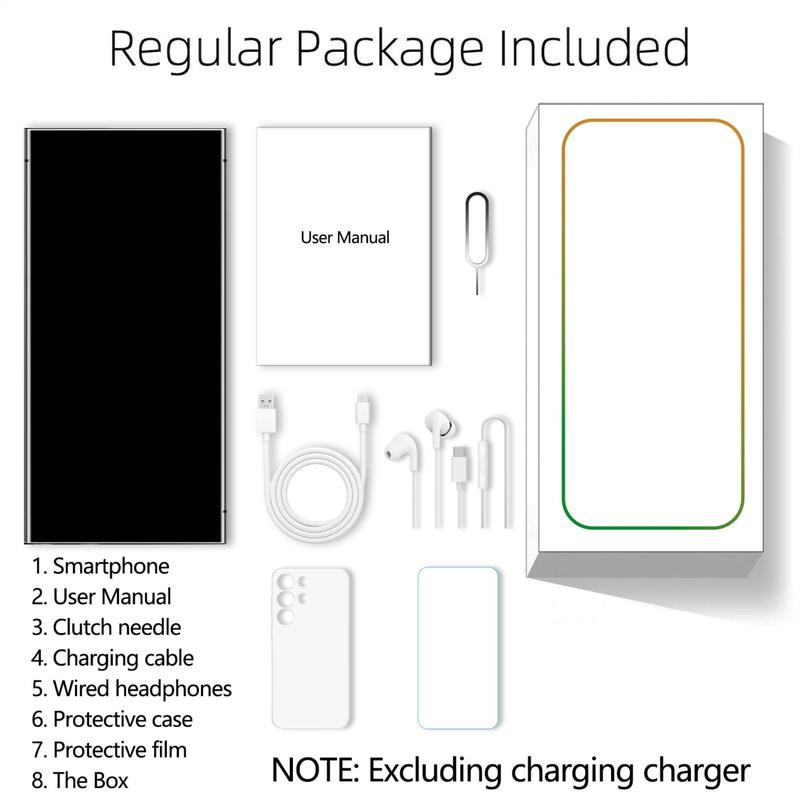 Android Smartphone, 6.8 Inch Large Screen 6+64GB ROM Dual SIM Phone, 20MP 4000mAh Battery Octa-core Processor Phone