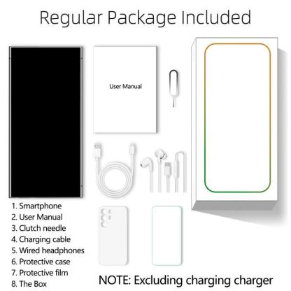 Android Smartphone, 6.8 Inch Large Screen 6+64GB ROM Dual SIM Phone, 20MP 4000mAh Battery Octa-core Processor Phone