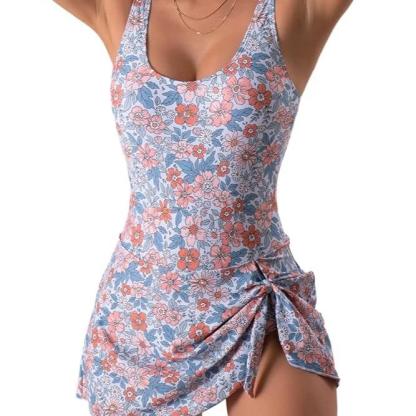 Eomenie One Piece Swimdress Swimsuits for Women Tummy Control Swim Dresses Skirt Bathing Suit Swimwear Swimsuit Slimming Deals for You Days
