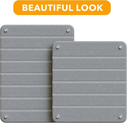 SpaceAid 2 Pack Stone Dish Drying Mats for Kitchen Counter, Expandable Absorbent Rack Dish Pad, Quick Dry Diatomaceous Earth Dishes Mat Tray, Absorbing Sink Stone Mat Board 