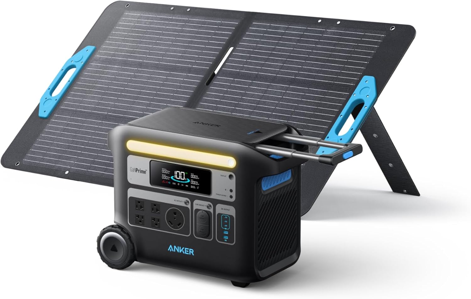 Anker SOLIX F2000 Portable Power Station, PowerHouse 767, 2400W Solar Generator, GaNPrime Battery Generators for Home Use, LiFePO4 Power Station for Outdoor Camping, and RVs (Solar Panel Optional)