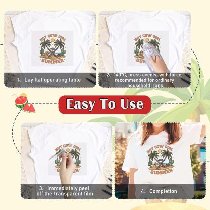 4th of July DTF Transfers Ready to Press -20 Sheets Independence Day Iron on Transfers Western Cowboy Iron on Decals for Patriot Day Parades Clothing USA T-Shirts American Hat Bag DIY Decorations
