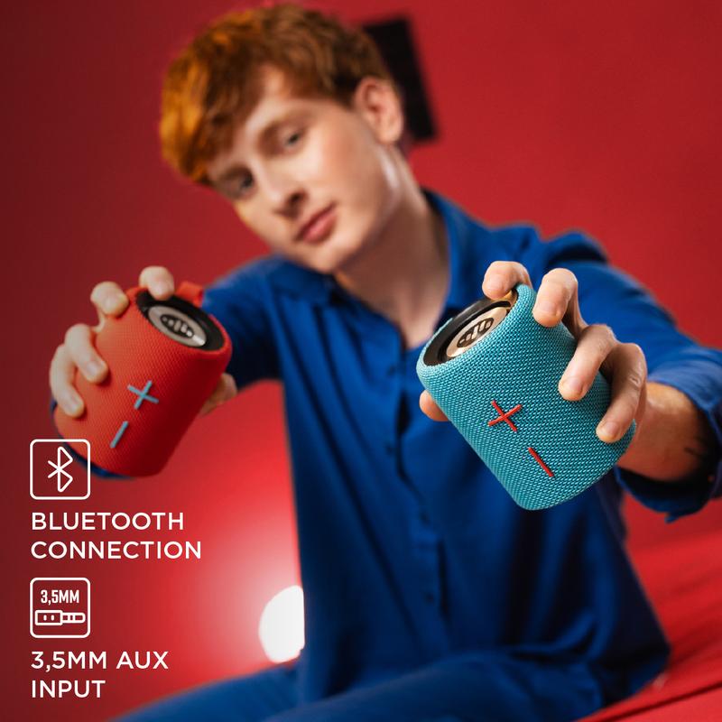 Portable Speaker Bluetooth , Magnetic 2-in-1 Design, Wireless Mini Speaker, IPX4 Water resistant, Up to 10H Playtime, TWS Pairing, BT5.3, FM Radio, for Home/Party/Outdoor/Beach, Electronic Gadgets, Magnetic【STROMBERG】【TWIN-2】 Stereo Audio