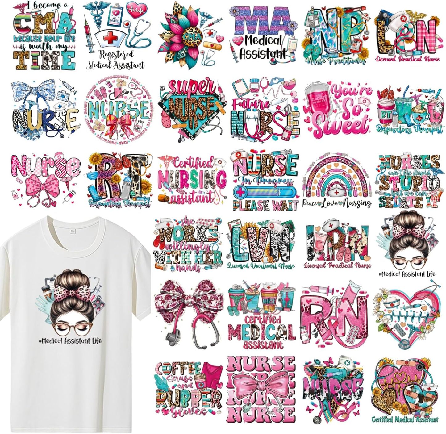 4th of July DTF Transfers Ready to Press -20 Sheets Independence Day Iron on Transfers Western Cowboy Iron on Decals for Patriot Day Parades Clothing USA T-Shirts American Hat Bag DIY Decorations