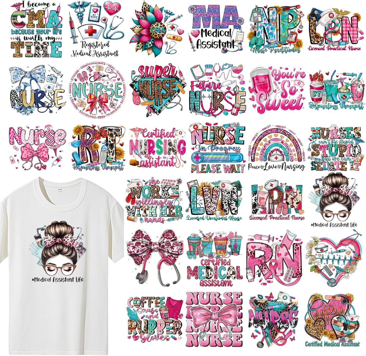 4th of July DTF Transfers Ready to Press -20 Sheets Independence Day Iron on Transfers Western Cowboy Iron on Decals for Patriot Day Parades Clothing USA T-Shirts American Hat Bag DIY Decorations