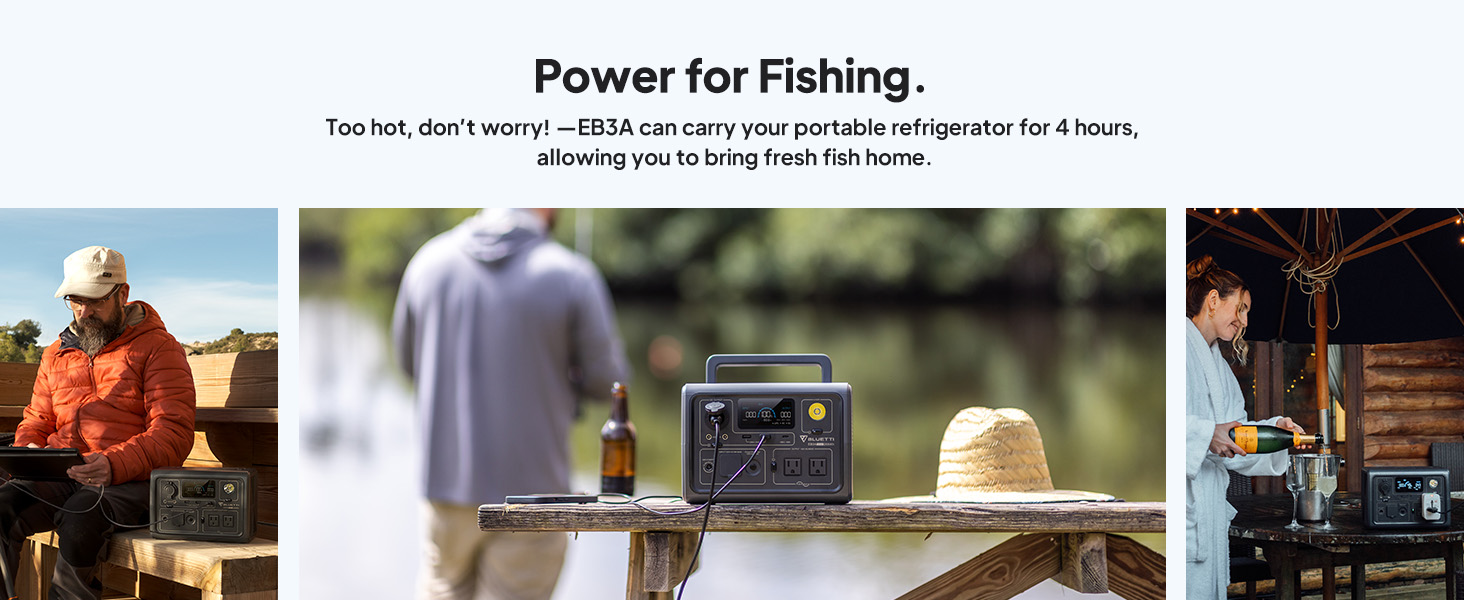 BLUETTI EB3A Portable Power Station Solar Generator UPS Battery Backup