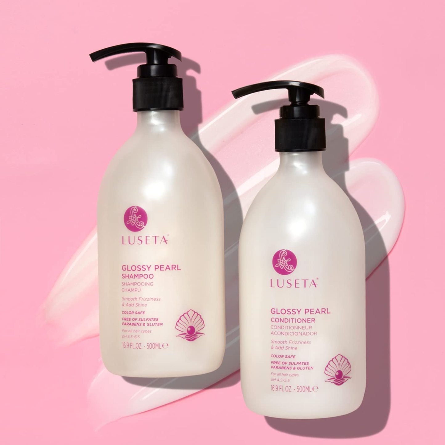 Luseta Biotin Shampoo and Conditioner for HairGrowth - Thickening Shampoo for Thinning Hair andHair Loss - Infused with Argan Oil to Repair DamagedDry Hair - Sulfate Free Paraben Free-2 x 16.9 fl oz