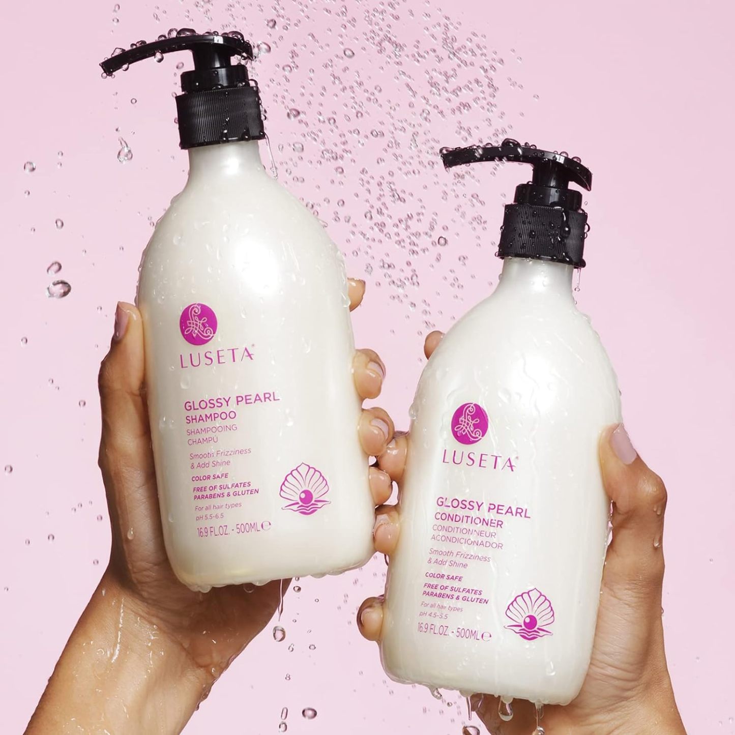 Luseta Biotin Shampoo and Conditioner for HairGrowth - Thickening Shampoo for Thinning Hair andHair Loss - Infused with Argan Oil to Repair DamagedDry Hair - Sulfate Free Paraben Free-2 x 16.9 fl oz