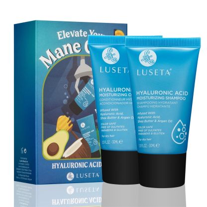 Luseta Biotin Shampoo and Conditioner for HairGrowth - Thickening Shampoo for Thinning Hair andHair Loss - Infused with Argan Oil to Repair DamagedDry Hair - Sulfate Free Paraben Free-2 x 16.9 fl oz