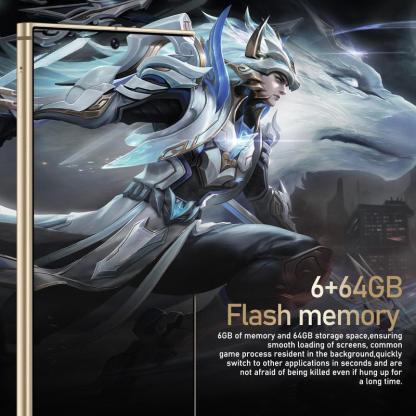 Android Smartphone, 6.8 Inch Large Screen 6+64GB ROM Dual SIM Phone, 20MP 4000mAh Battery Octa-core Processor Phone