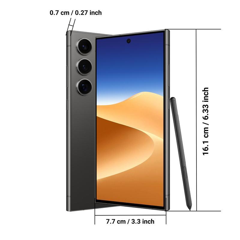 Android Smartphone, 6.8 Inch Large Screen 6+64GB ROM Dual SIM Phone, 20MP 4000mAh Battery Octa-core Processor Phone