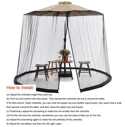 Patio Umbrella Mosquito Net
