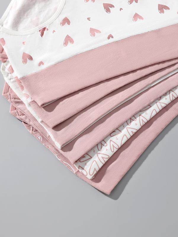HOTCOM Cute Love Cotton Panties For Women Underwear Print Panty Girls Briefs Breathable Soft Underpants Female Sexy panties 6 Pack