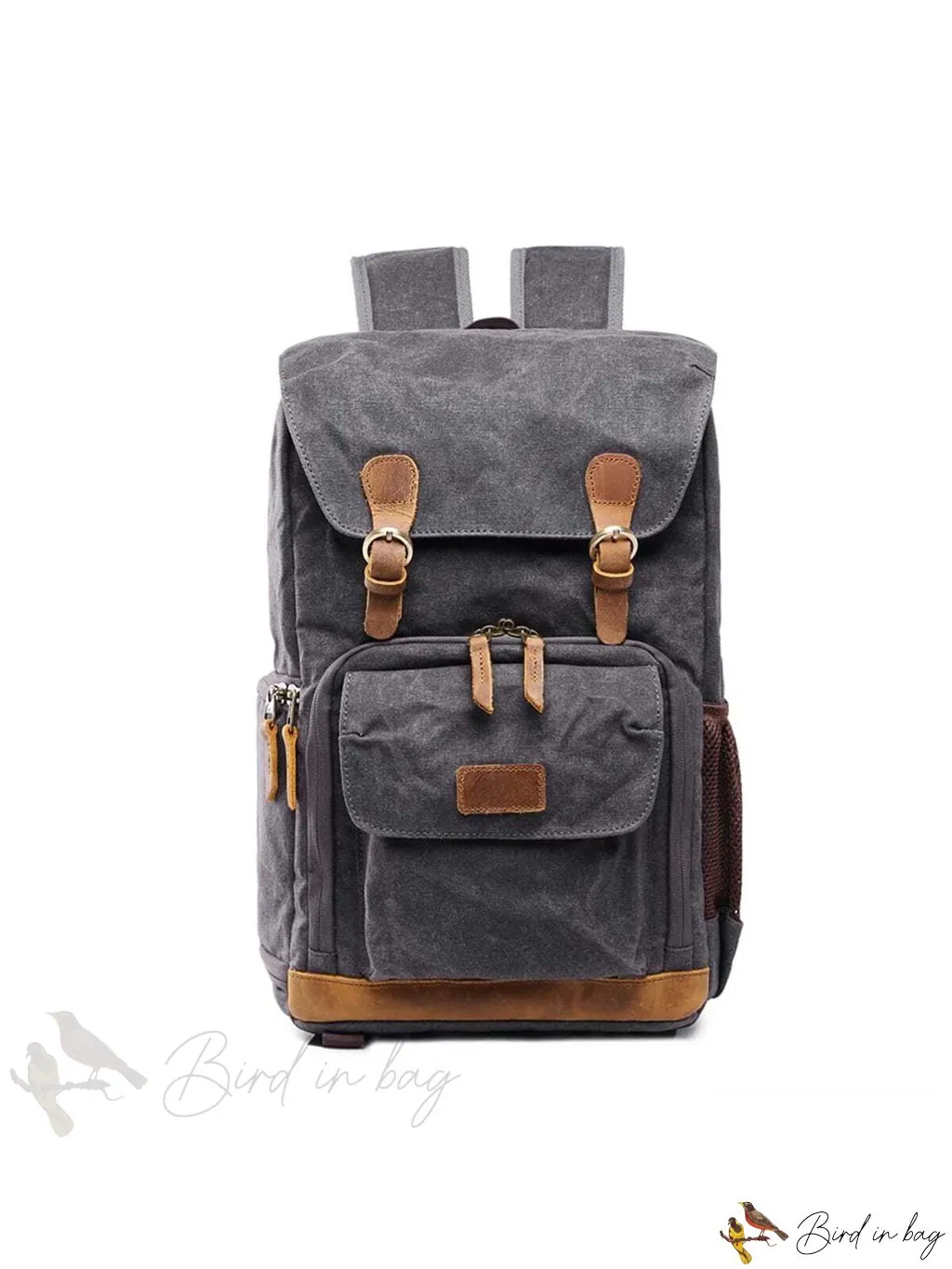 Camera Backpack for Photographers with Large Capacity, Waterproof, Retro Wax Dyed Canvas, Camera Bag, Fits 15 inch L