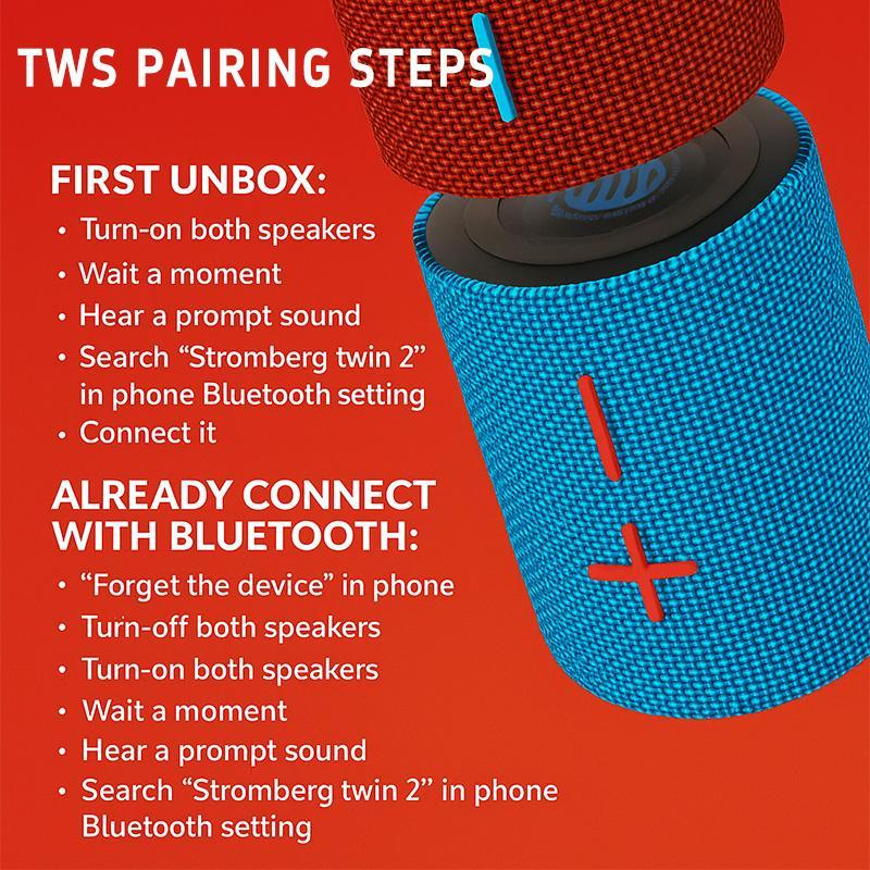 [Copy]Portable Bluetooth Speaker, Magnetic 2-in-1 Design