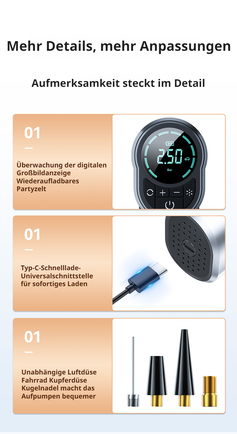 Multifunktionaler elektrischer Inflator