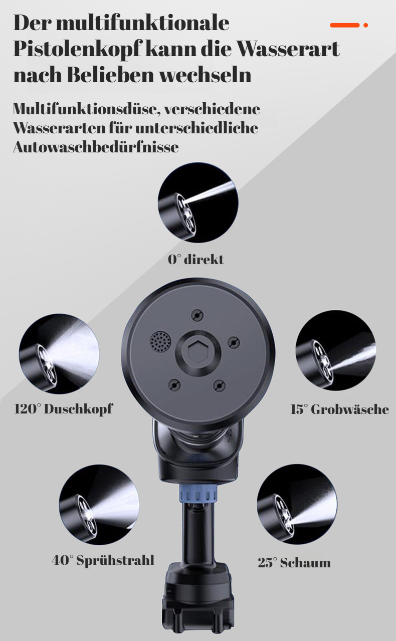 Kabelloser Haushaltsreiniger für Auto und Garten