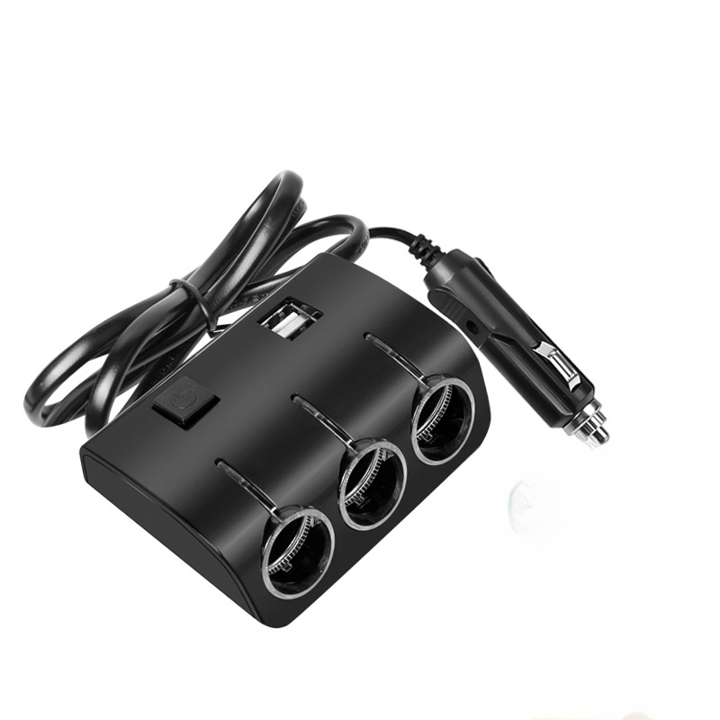 Auto ein ziehen drei Zigarettenanzünder 12V/24V Konverter mit Schaltnetzteil 1506 Autoladegerät