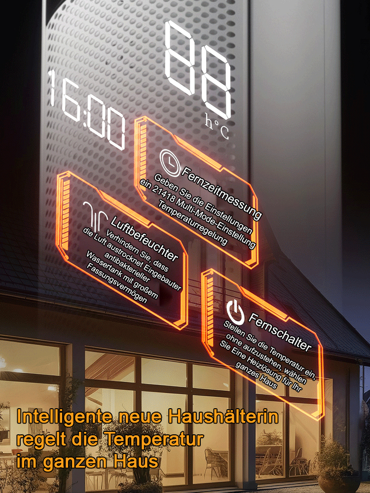 Intelligenter Heizkörper mit Heiz- und Befeuchtungsfunktion