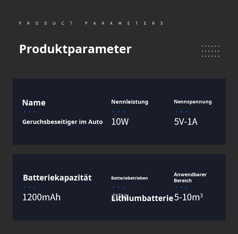 Umweltfreundlicher Mini-Desodorierer f&uuml;r unterwegs