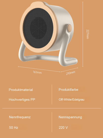 Sofort-Heizender Tischventilator