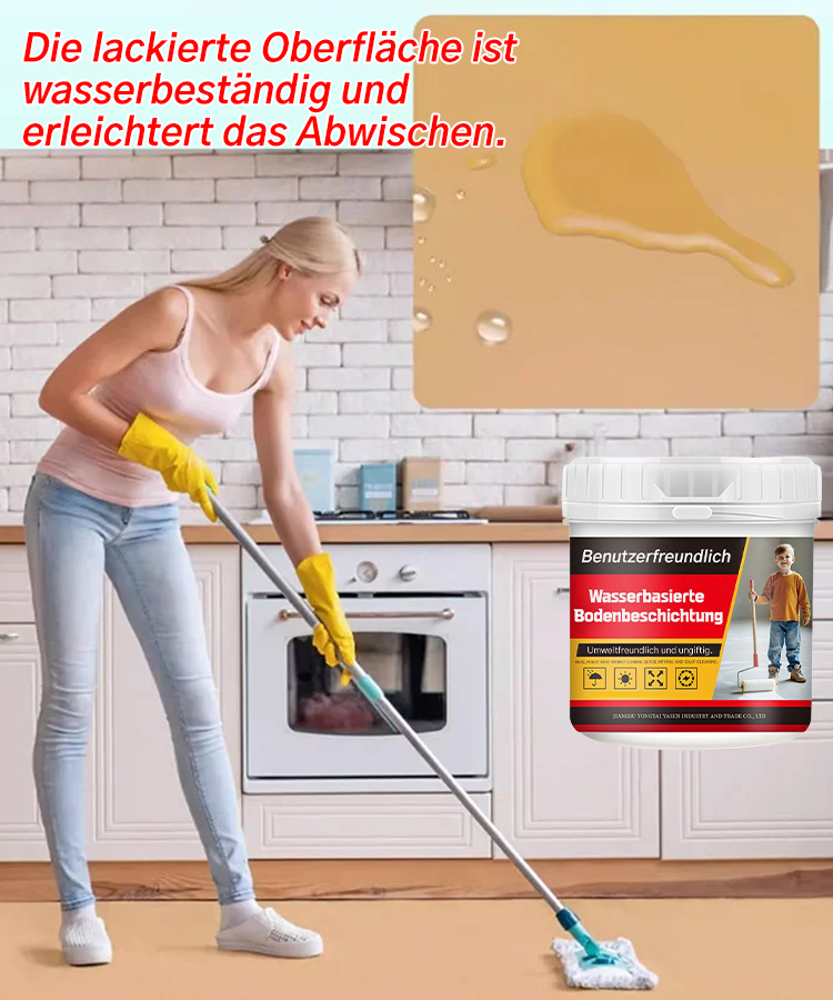 【Wasserbasierte Epoxidharzbodenbeschichtung mehrfarbig】Böden glänzen mehr als Spiegel