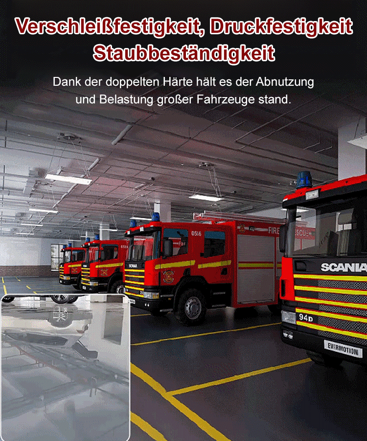 【Wasserbasierte Epoxidharzbodenbeschichtung mehrfarbig】Böden glänzen mehr als Spiegel