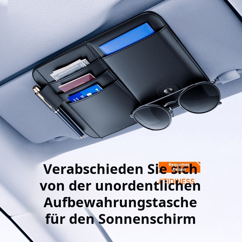 Auto-Sonnenblenden-Aufbewahrungsclip, multifunktionaler Auto-Brillenclip, Auto-Kartenhalter, Aufbewa