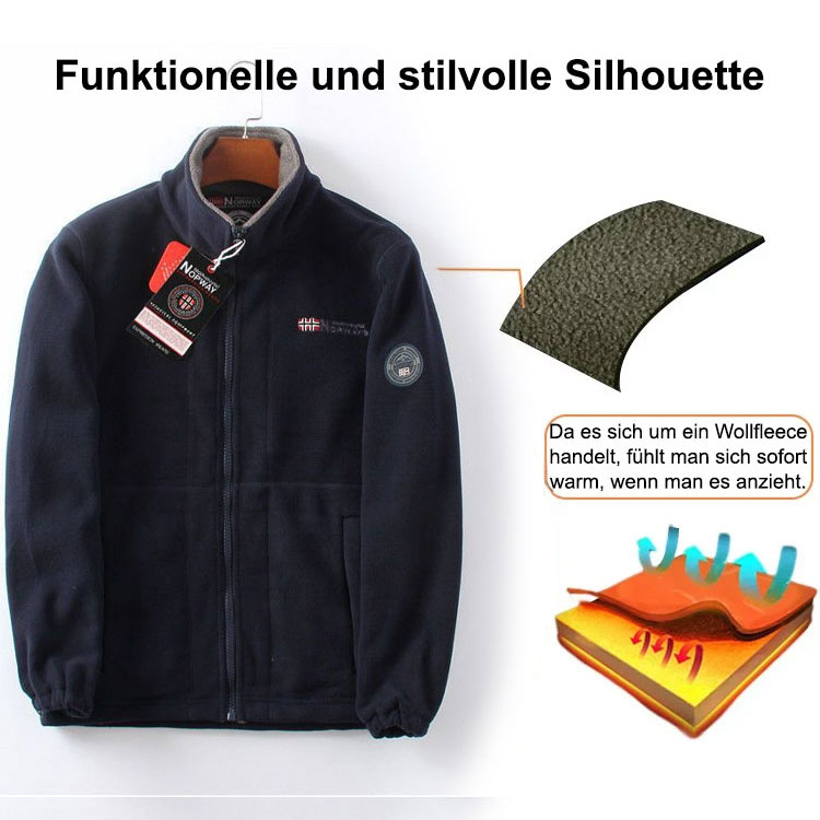【Norwegische Outdoor-Marke】Zweiseitige Fleece-Jacke ✨99% Kaschmir