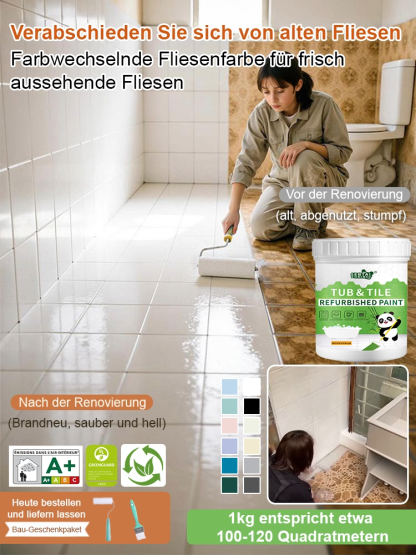 Bodenfliesen-Keramik-Renovierungsfarbe