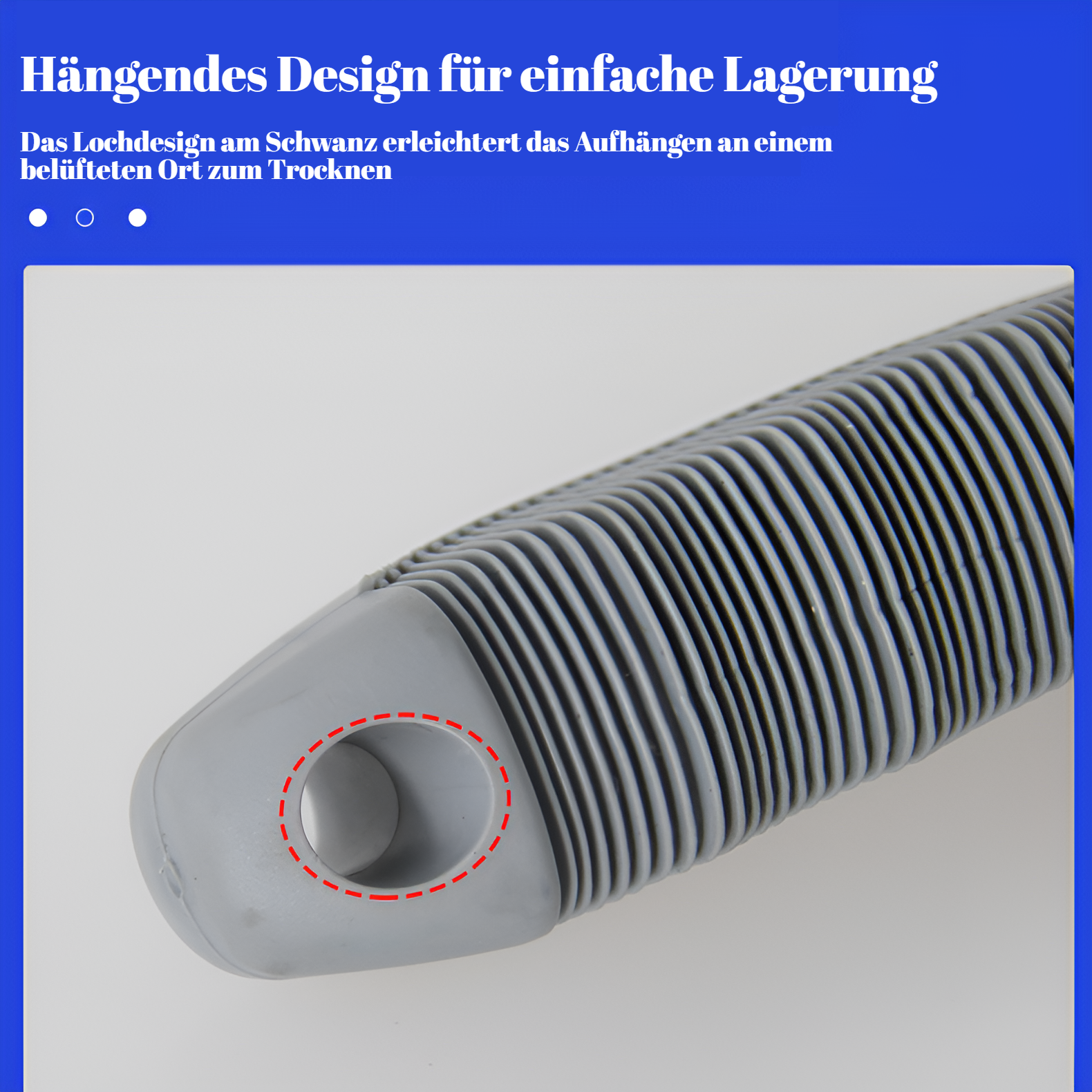 Detailansicht der Borsten der Autoreifenbürste