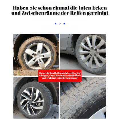 Autoreifenbürste, Felgenbürste, Autowaschwerkzeug, Reinigung der Felgenbürste, starker Dekontaminati