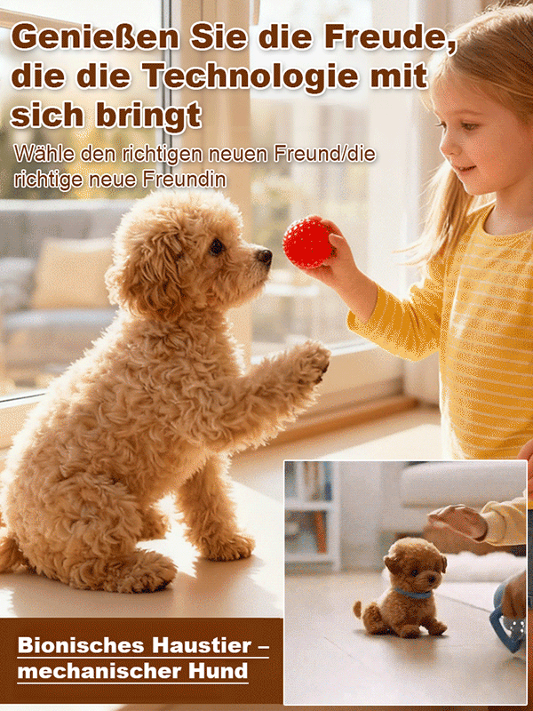 Plüschroboter Hund – Kurzhaar Stofftier