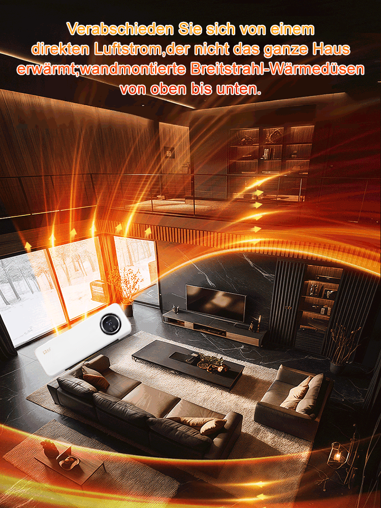 Tragbare Wandheizung✨2000W PTC-Technik, Wärme in 3 Sek