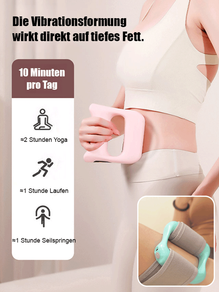 【Ohne Sport schnell Fett verbrennen】Massageroller mit Vibration zur Faszien-Straffung