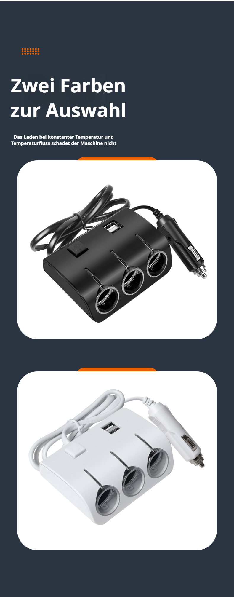 Kompatibler KFZ Zigarettenanzünder Adapter