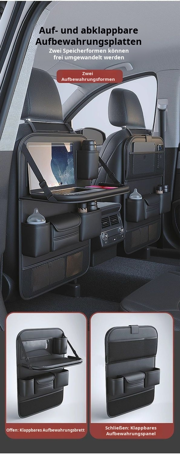 Auto R&uuml;cksitz Organizer mit Klapptisch f&uuml;r Kinder