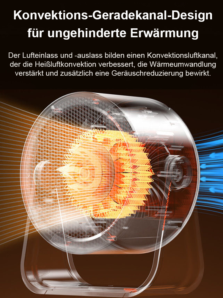 Sofort-Heizender Tischventilator