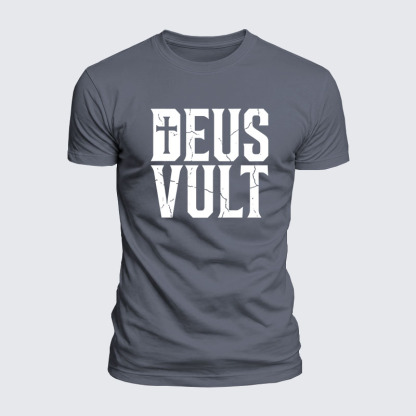 Luxe Mercerized Cotton Tee - Deus Vult 
