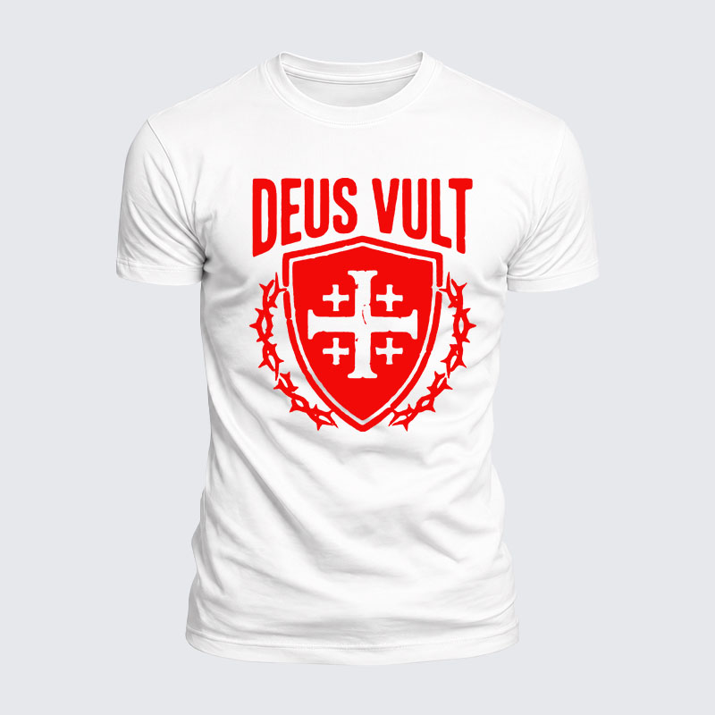 Luxe Mercerized Cotton Tee - Deus Vult 