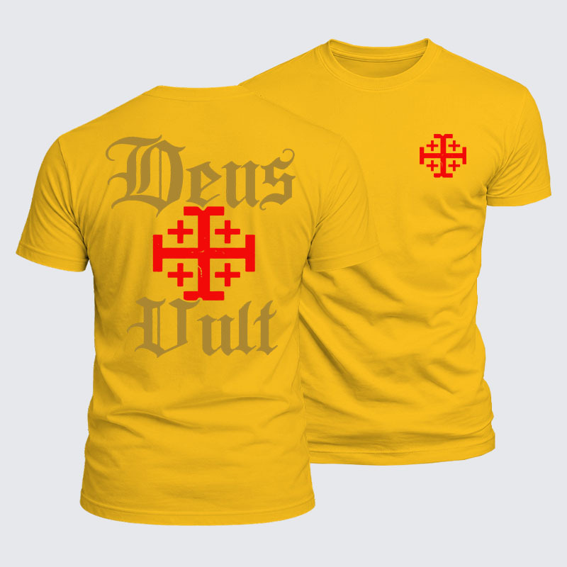 Luxe Mercerized Cotton Tee - Deus Vult