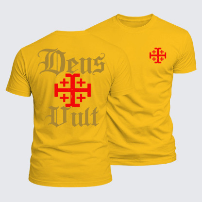 Luxe Mercerized Cotton Tee - Deus Vult