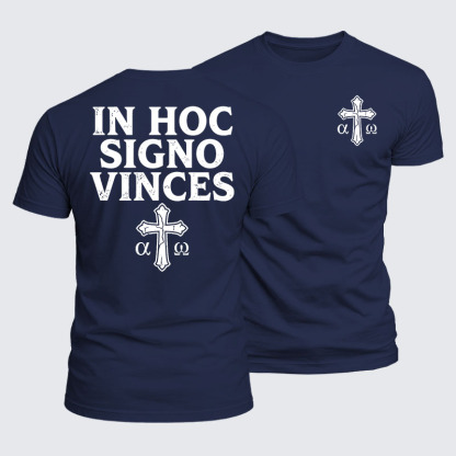Luxe Mercerized Cotton Tee - In Hoc Signo Vinces 