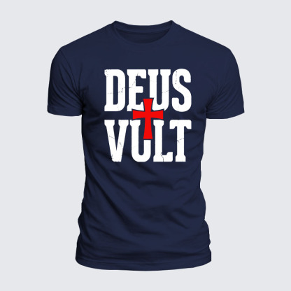 Luxe Mercerized Cotton Tee - Deus Vult