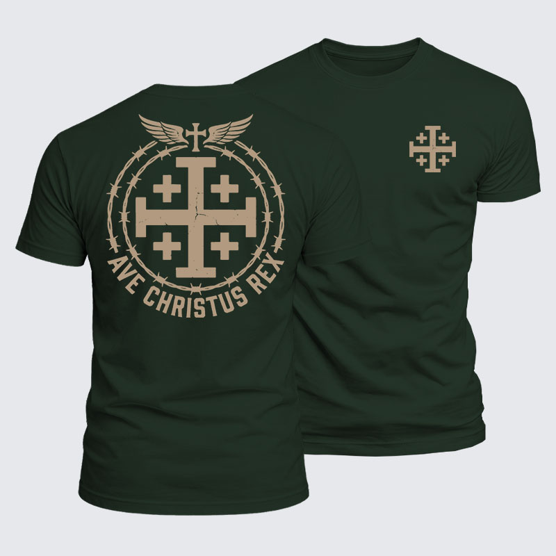 Luxe Mercerized Cotton Tee - Ave Christus Rex