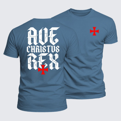 Luxe Mercerized Cotton Tee - Ave Christus Rex