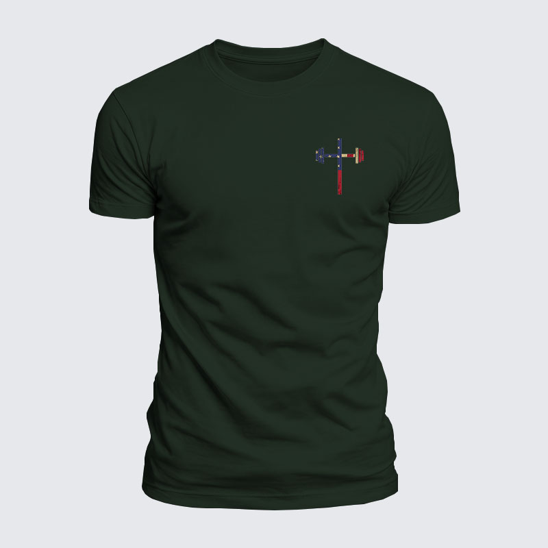 Luxe Mercerized Cotton Tee - God Bless America 
